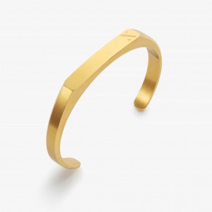 14K gold-dipped cuff bracelet custom jewellery suppliers