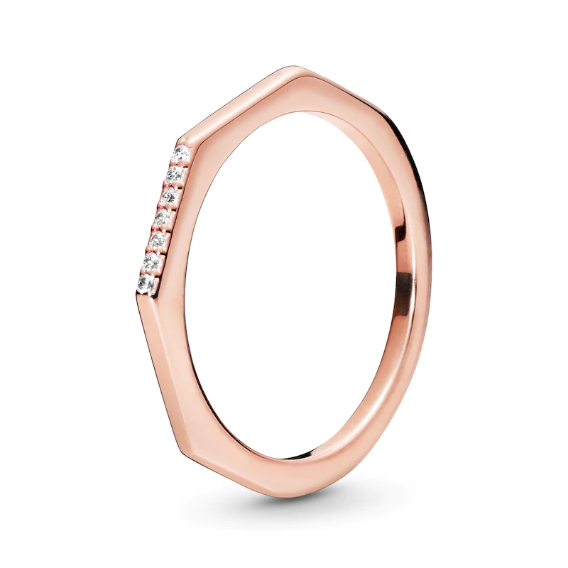 OEM/ODM smykker 18K rosa guld ring tilpasset 925 sterling sølv fine smykker OEM ODM fabrik