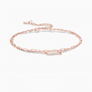 18K750 Rose Gold Plated CZ bracelet Jewelry Factory