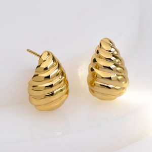 18ct Gold Vermeil Earrings OEM ODM jewelry manufacturer