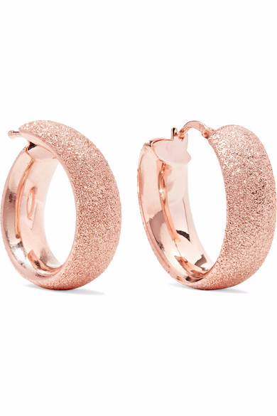 оптовые серьги-кольца из 18-каратного розового золота на заказ