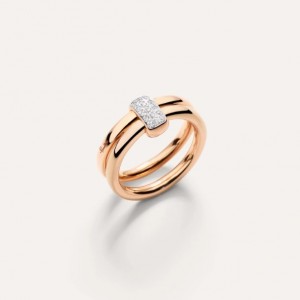 18kt rose gold ring with cubic zirconia jewelry manufacturer