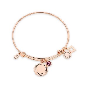 Pulsera de latón recubierta en oro rosa Fabricantes y diseñadores de joyería fina personalizados al por mayor