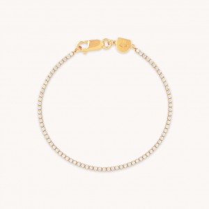 CUSTOM JEWELRY FACTORY TENNIS CHAIN BRACELET IN GOLD