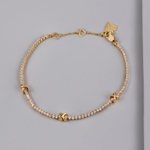 CZ gold plated bracelet manufacturer offering custom jewelry service