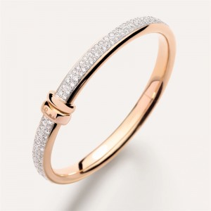 Create Your Dream Jewellery custom silver bangle vermeil rose gold 18kt