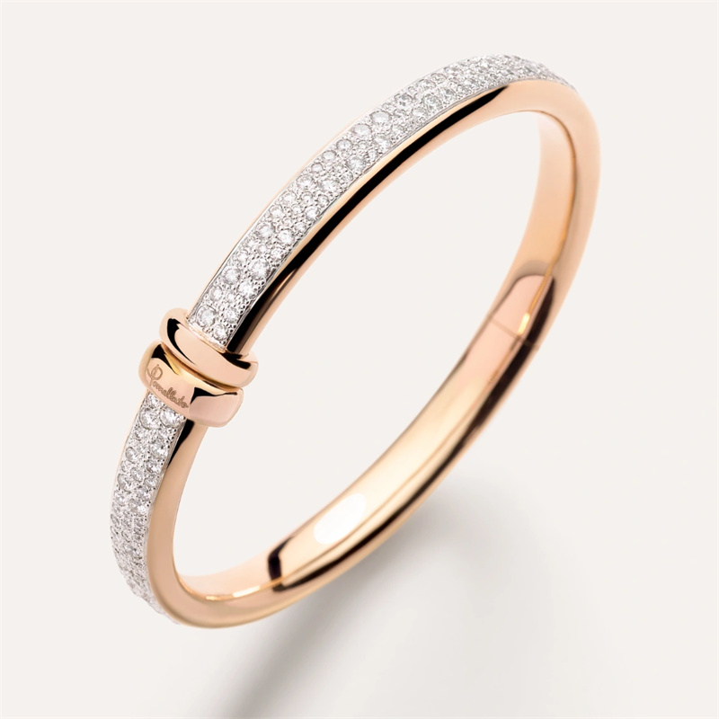 Stwórz swoją wymarzoną biżuterię na zamówienie srebrna bransoletka vermeil z różowego złota 18-karatowego