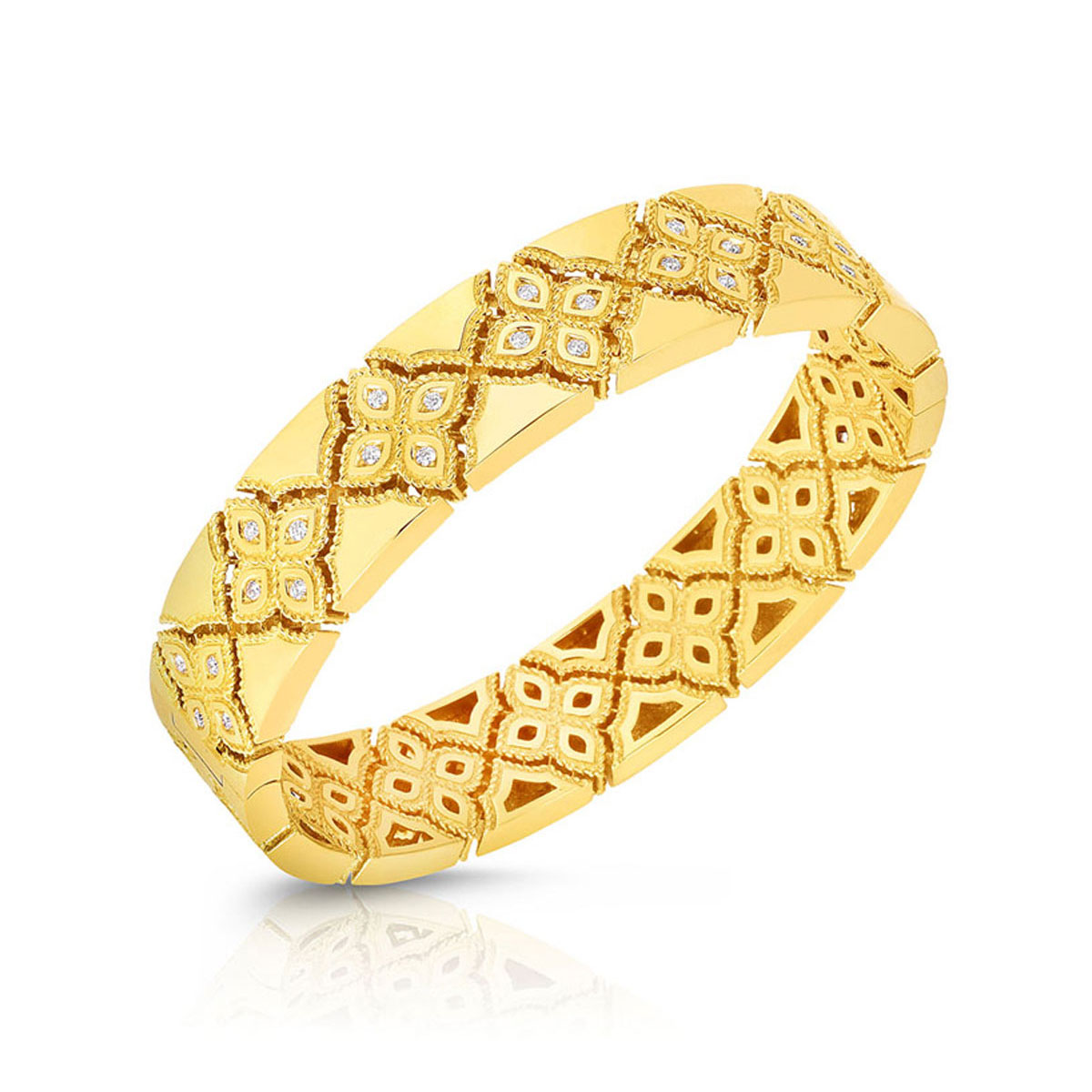 Grosir gelang emas 18k kustom dibuat dengan perhiasan desain Anda pemasok perhiasan OEM/ODM