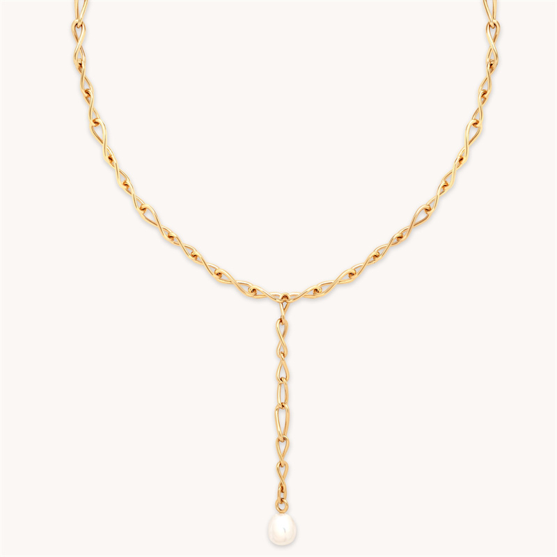 Custom 925 Silver Gold Plated Necklace With Pearl Manufacturer