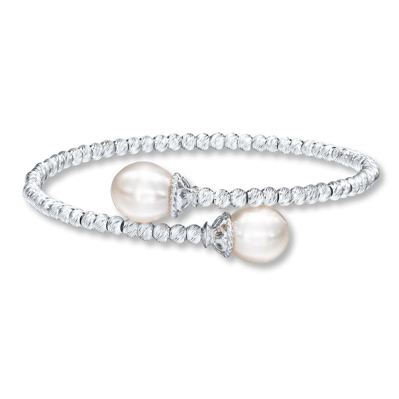 Jewelry OEM / ODM Saincheaptha Bangle Bracelet Pearls Sterling Silver Monaróir Jewelry OEM