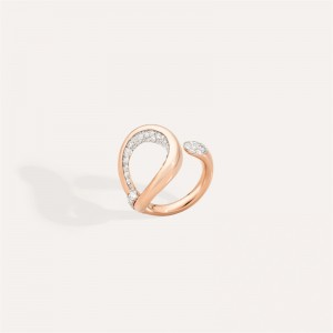 Custom Design Fastion Rings in rose gold vermeil