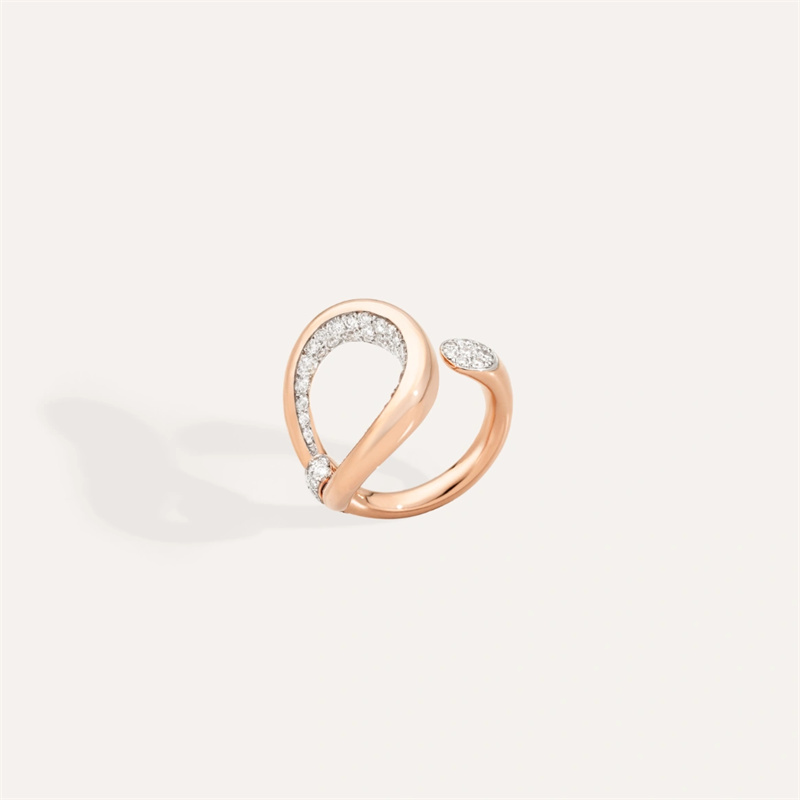 Custom Design Fastion Rings in rose gold vermeil