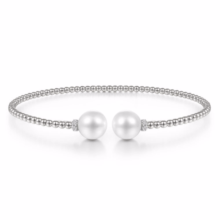 Fornecedor personalizado de pulseira de pérolas de joias OEM / ODM de prata esterlina