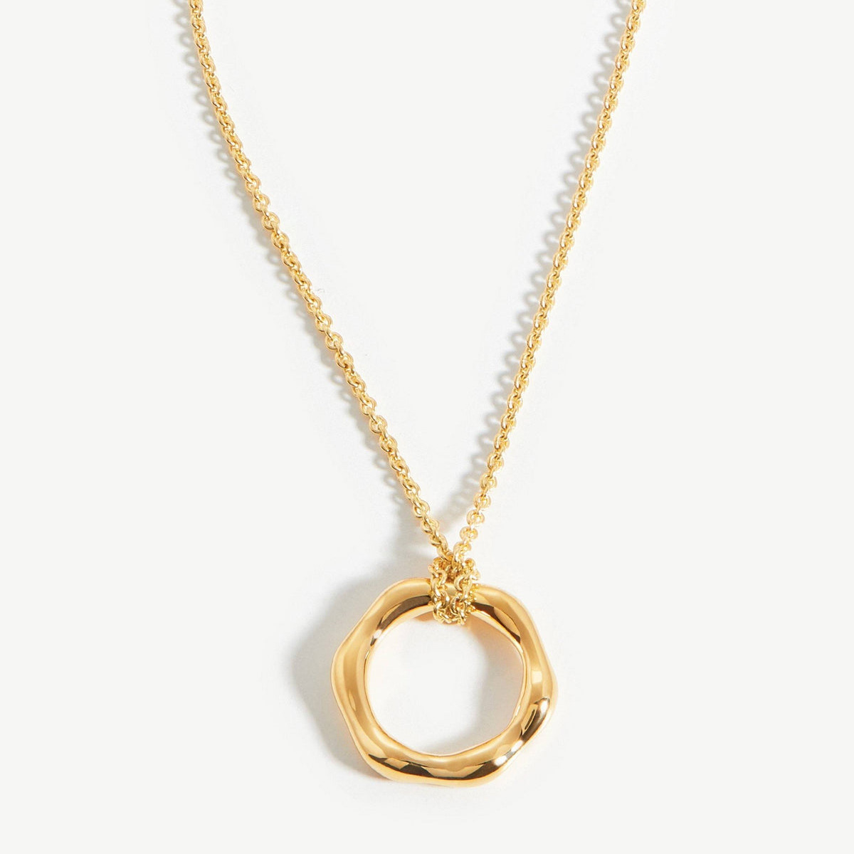 Diseños personalizados – Joyería de plata al por mayor collar mini colgante fundido vermeil chapado en oro de 18kt