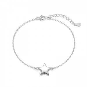 Custom Fashion Bracelet Factory OEM ODM Silver Titanium Star Bracelet Jewelry