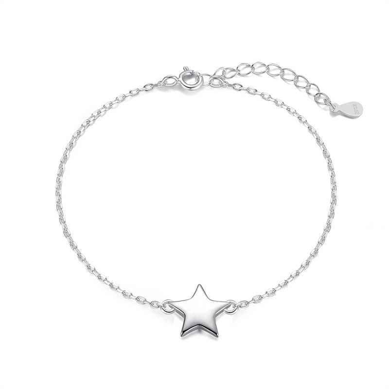 Bracelet de moda personalizada OEM ODM ODM Silver Titanium Star Bracelet Jewelry