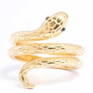 Design de anel de prata esterlina banhado a ouro personalizado para homens