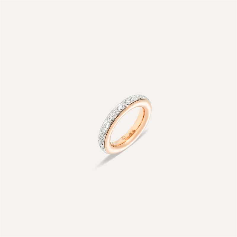 Ювелирное кольцо на заказ из позолоченного розового золота 18 карат