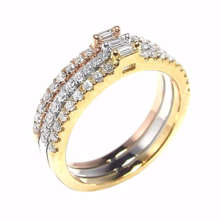 OEM / ODM مجوهرات مخصصة مورد مجوهرات خاتم فضة مطلي بالذهب