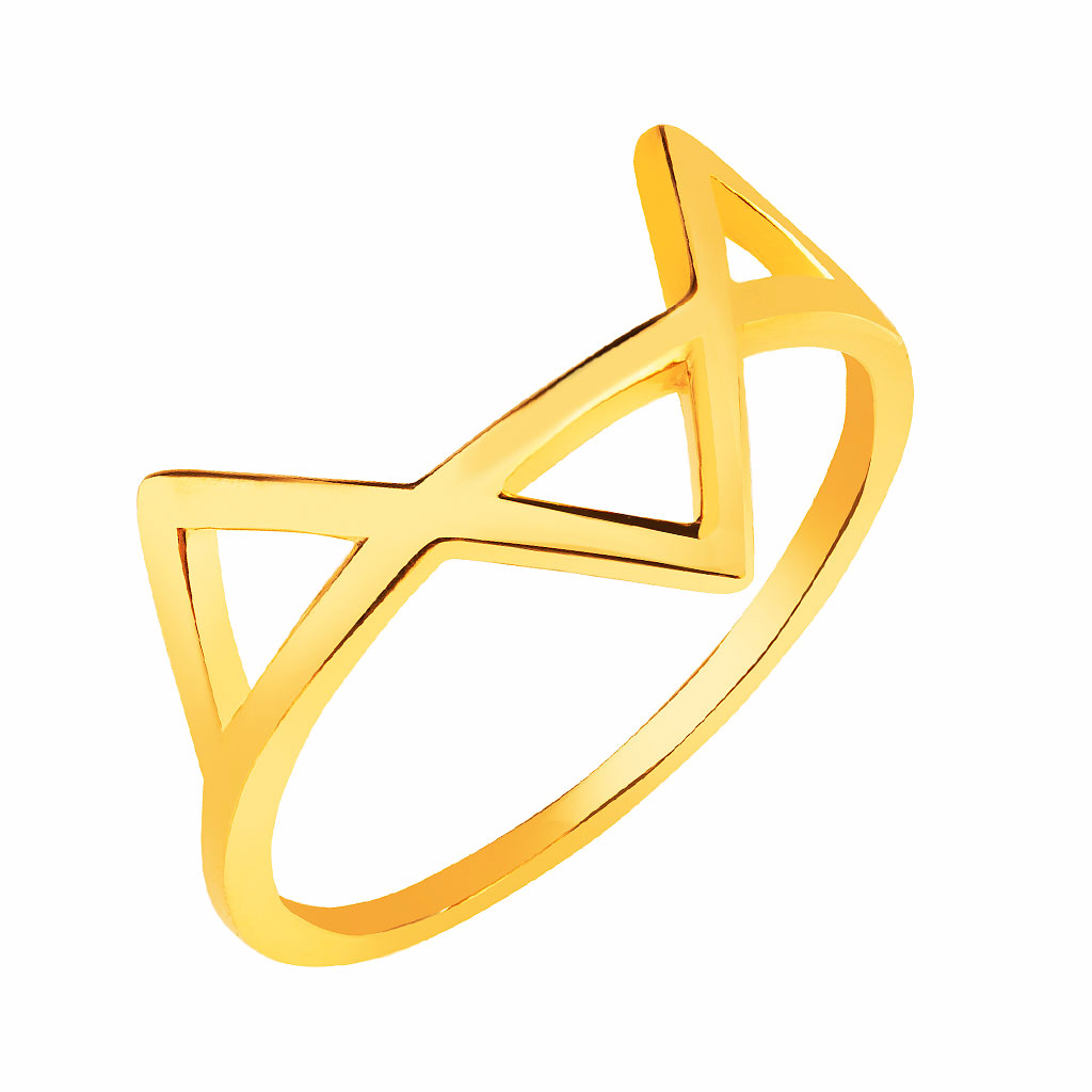 Velkoobchodní zakázkový prsten ze žlutého zlata dámské jemné šperky návrhář OEM/ODM šperky