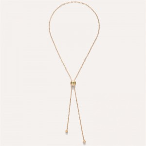 Custom design necklace vermeil rose gold 18kt