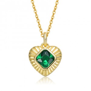 Fornitori di pendenti a forma di cuore con collana dal design personalizzato 925, produttori di gioielli personalizzati