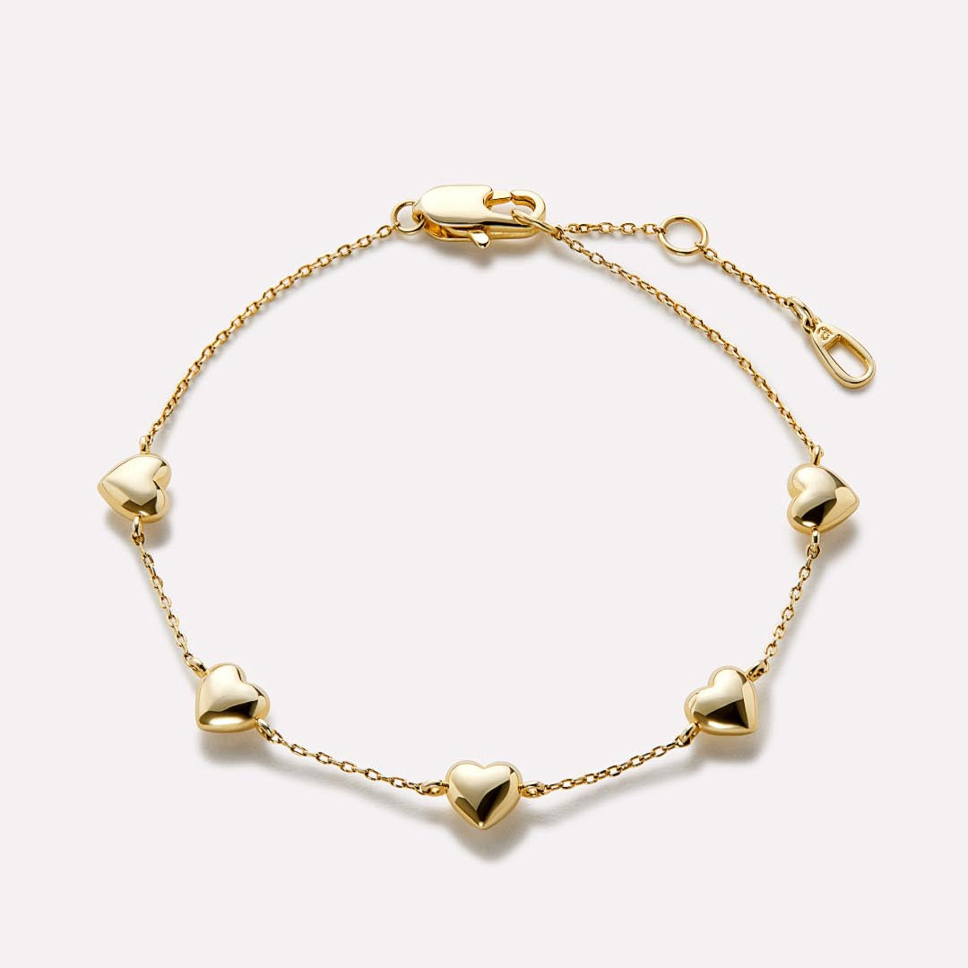 Custom design classic gold vermeil silver bracelet