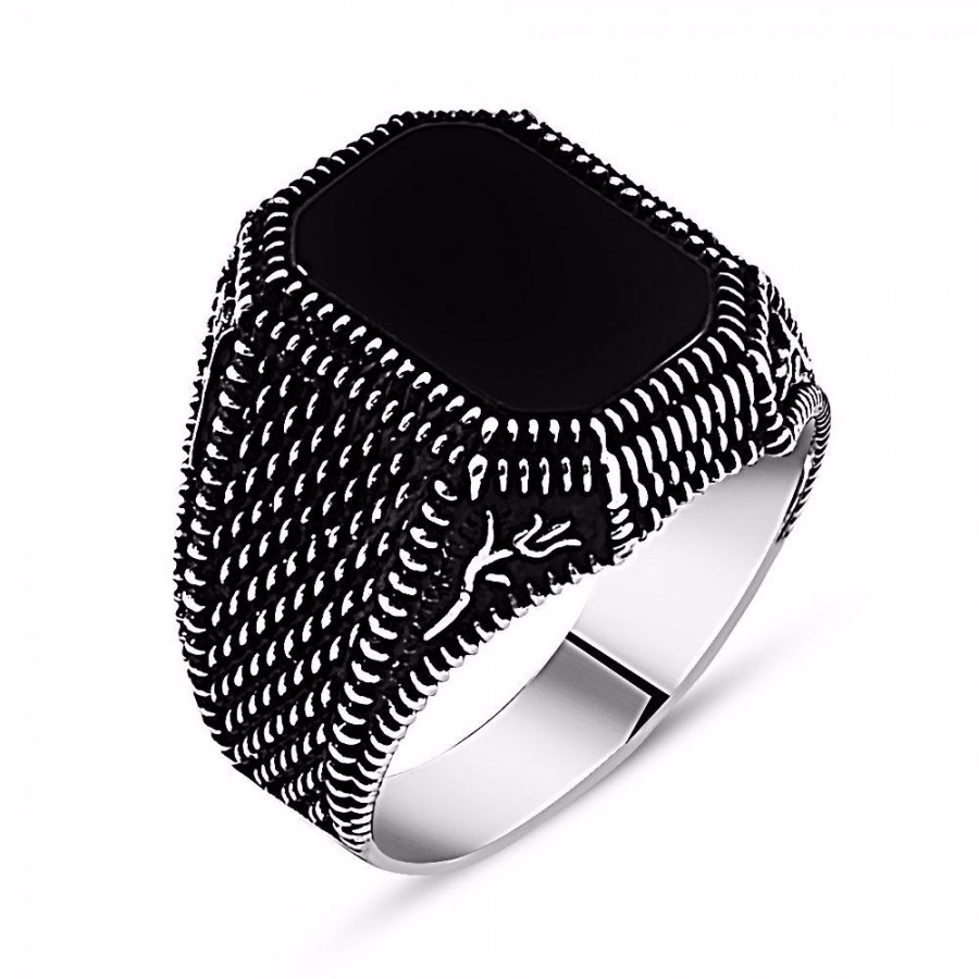 Venta al por mayor, anillo de sello de plata de diseño personalizado para hombres 925s, proveedor de joyería de plata OEM/ODM al por mayor