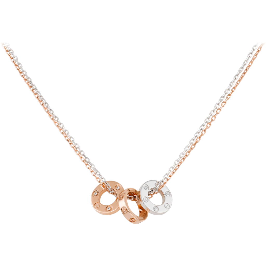 Custom design necklace in pink gold OEM/ODM Jewelry and white gold jewelry Suppliers Manufacturers