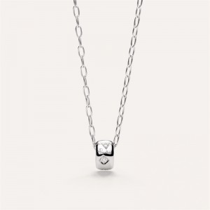 Custom design silver jewelry pendant with chain iconica white gold 18kt