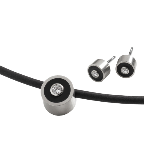 Kundenspezifische Design-Zirkon-Ohrringe aus 925er Silber, Halskettenschmuck Fabrikgroßhandel Hersteller