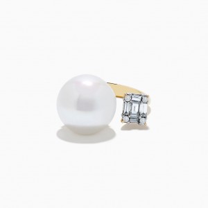 Custom gold vermeil pearl rings manufacturer