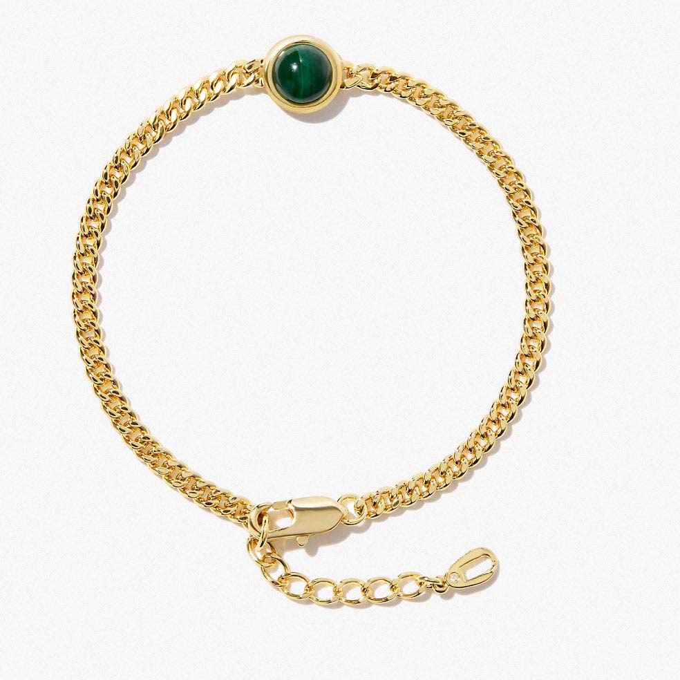 Custom jewelry manufacturer OEM ODM Gold Chain Bracelet on sterling ...