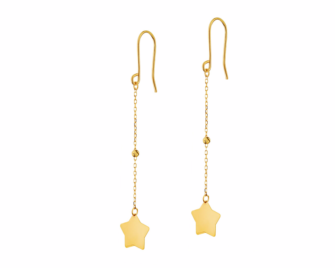 Engros Custom OEM / ODM smykker lavet gult guld øreringe kvinders fine smykker designer OEM leverandør