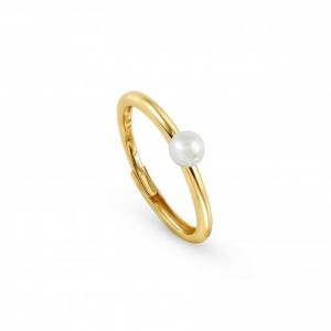 Custom-made jewelry for Soul Yellow Gold Plated & Pearl Ring