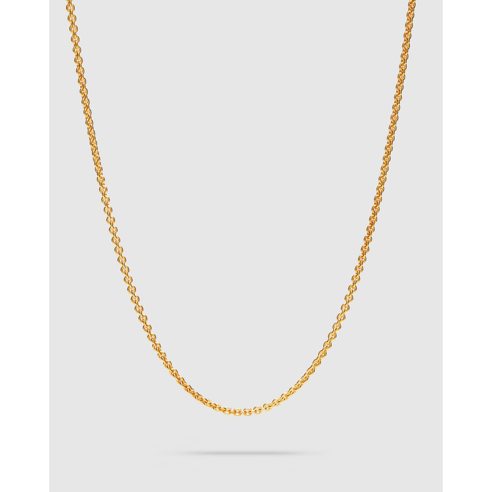 Maßgeschneiderte Halskette aus 18-karätigem Vermeil-Gold auf Sterlingsilber