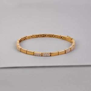 Custom sterling silver personalised bracelet vermeil 18k gold