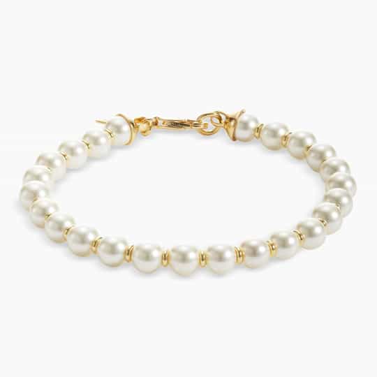 Custom wholesale jewelry manufacturer Pearl Rondelle Bracelet