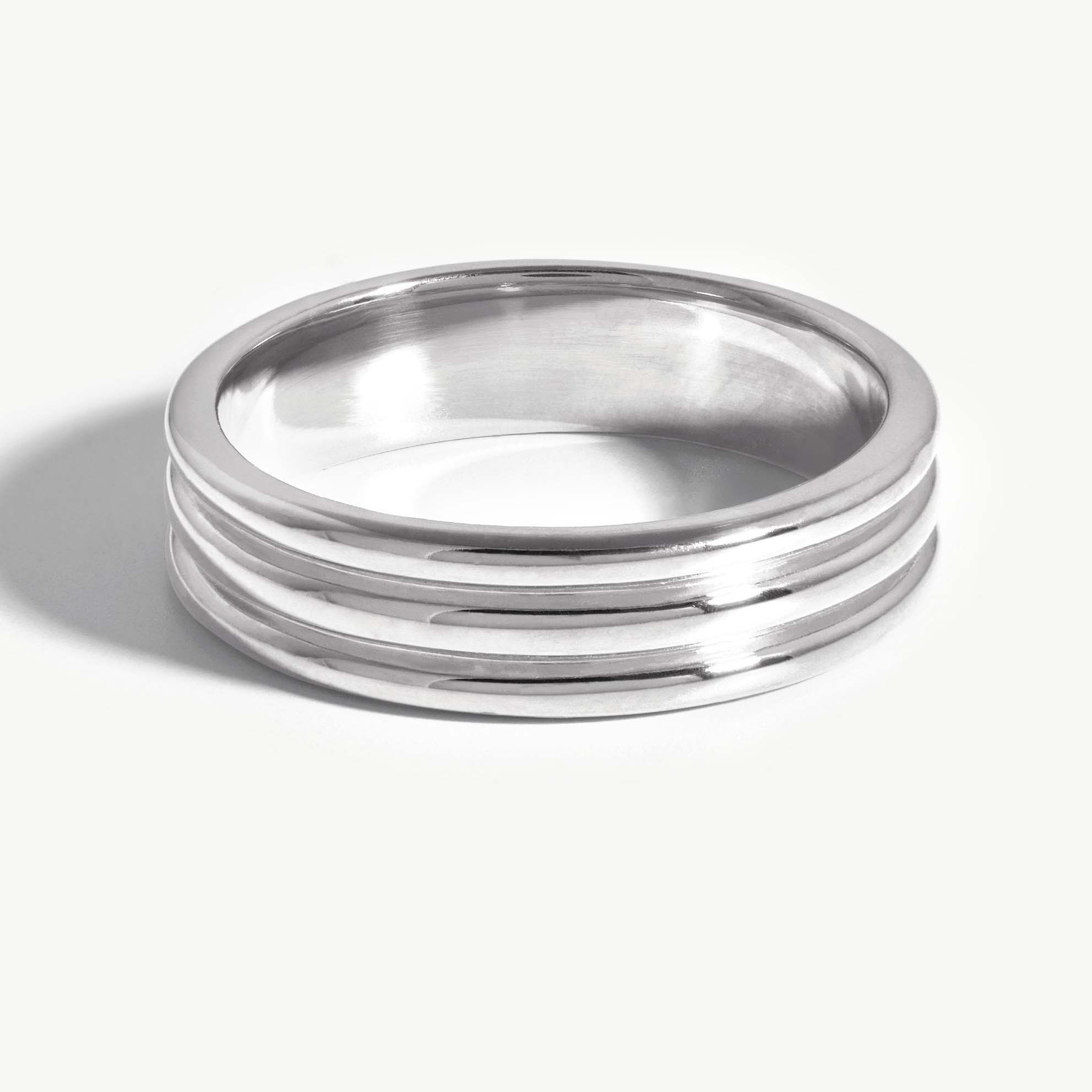 Pasgemaakte groothandel-ringjuweliersware in 925-silwer met rhodiumplaat