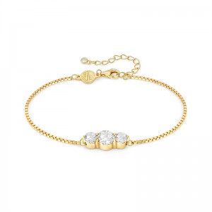 Customised High-grade Vermeil jewellery OEM ODM sterling silver bracelet supplier