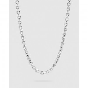 Customizable Necklace in 952 Silver – Rhodium – 40+5 cm