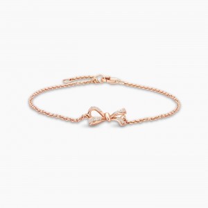 Customized Cubic Zirconia jewelry Bracelet in 14K Rose Gold