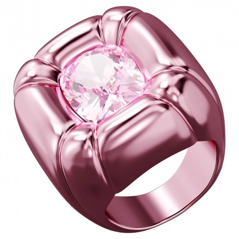 당신의 자신의 아이디어에 의해 창조된 주문을 받아서 만들어진 반지 보석, 순은 로즈 금 Vermeil 보석에 있는 개인화한 디자인 분홍색 수정같은 칵테일 반지