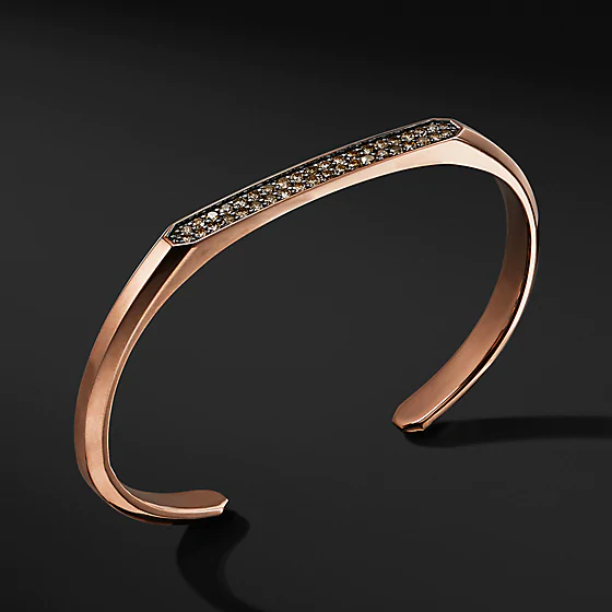 Engrosdesign 18K OEM/ODM smykker rosa guld manchet armbånd brugerdefineret OEM sølv smykke maker