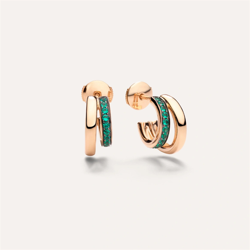Design rose gold plated silver earring fine jewelry wholesaler suppliers