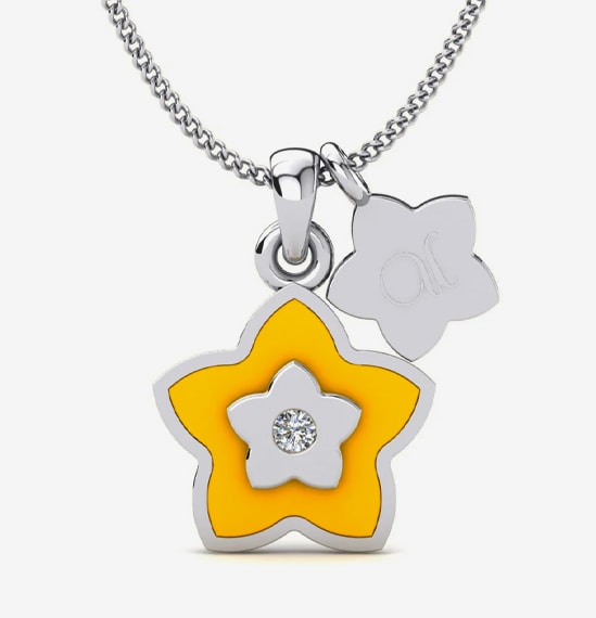 Fashion Custom Jewelry Wholesale Five Star 925 Silver Pendant