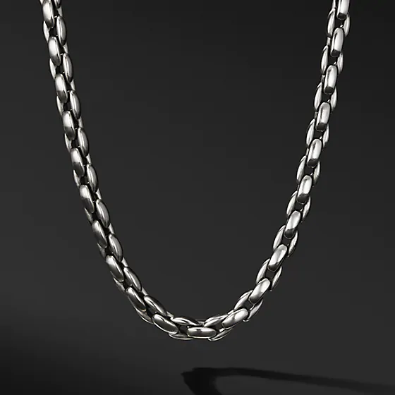 Grosir Perancis Kustom mens OEM/ODM Perhiasan rantai kalung Sterling Silver Disepuh Perhiasan produsen dan grosir