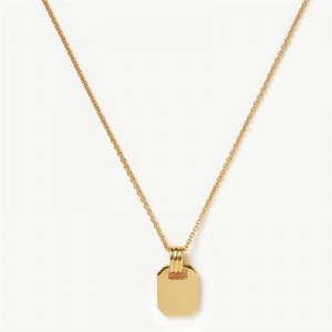 Gold Periapt Pendant Necklace  Made from sterling silver with 18ct gold plating