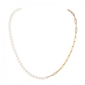 Gold & Silver Chain Pearl Necklaces OEM ODM jewelry manufacturer