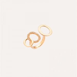 Gold plated jewelry wholesale USA Ring between the finger vermeil rose gold 18kt